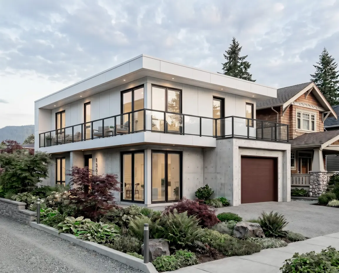 Laneway house exterior, Vancouver