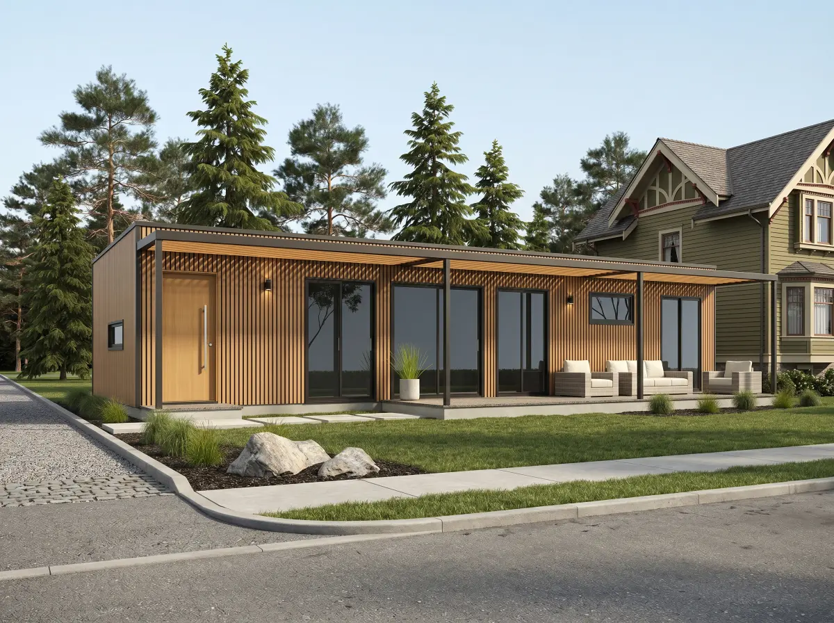 Laneway house exterior, Vancouver