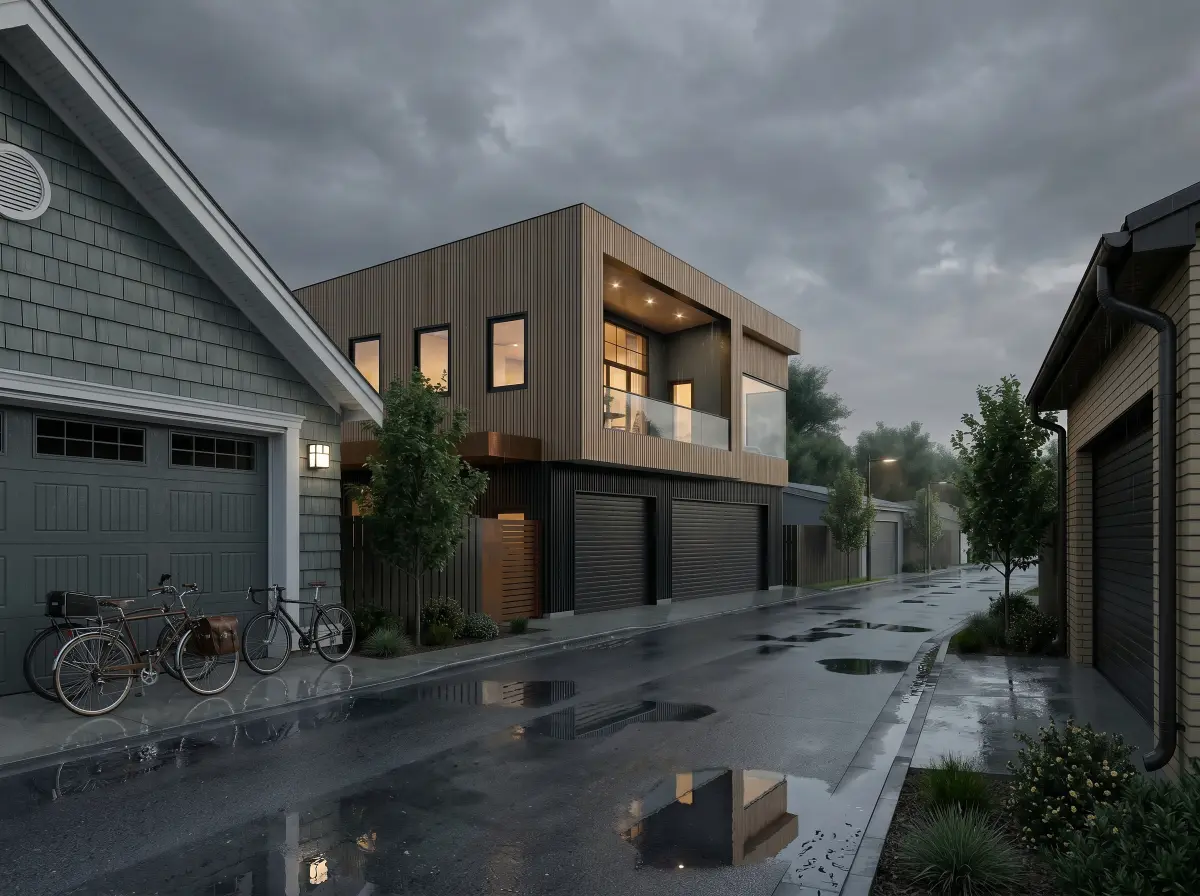 Laneway house exterior, Vancouver